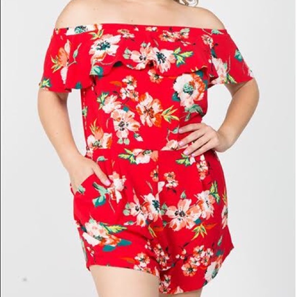 HP Plus Size Romper - Picture 2 of 8